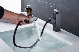 Wholesale High Body Black Square Brushed ODM Vintage Bathroom Faucets from china suppliers