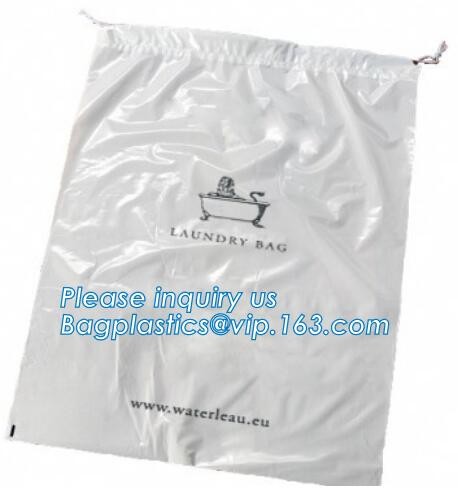 Biodegradable Environment friendly LDPE Plastic bags with DRAWSTRING closure bags, backpack, drawtape bag, essentials