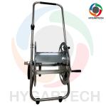 Multifunctional Metal Trolley Hose Cart With Stainless Steel Construction Brass