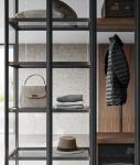 Modern Customized Glass Wardrobe Fitted Bedroom Closet