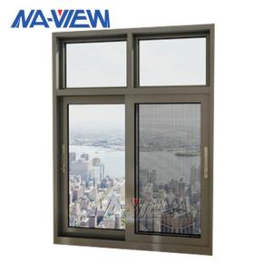 Wholesale tempered glass Aluminum Single Pane Sliding Windows Soundproof from china suppliers