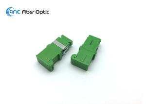 Wholesale PC Housing Fiber Optic Cable Adapter Flanged / Flangeless Simplex SC Side Shutter from china suppliers