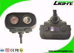 Dual Beam LED Mining Cap Lights 15000lux 10.4Ah Panasonic Battery Antistatic