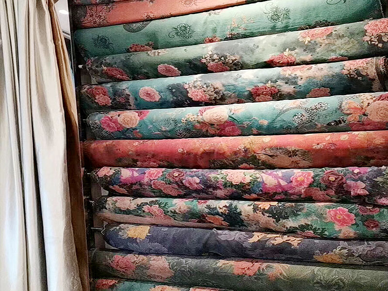 Custom Printed Sandwashed 27mm Silk Crepe De Chine Fabric Pure Silk Brocade Fabric