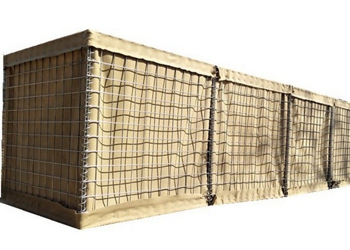 Steel Defensive 2x2 Geotextile Lined Military Barrier