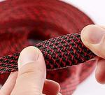 Halogen Free PET Expandable Braided Sleeving For Vacuum Cleaner Hoses