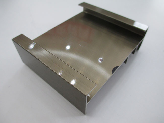 Champagne Electrophoresis Wardrobe Aluminium Profile Anti Corrosive For Table