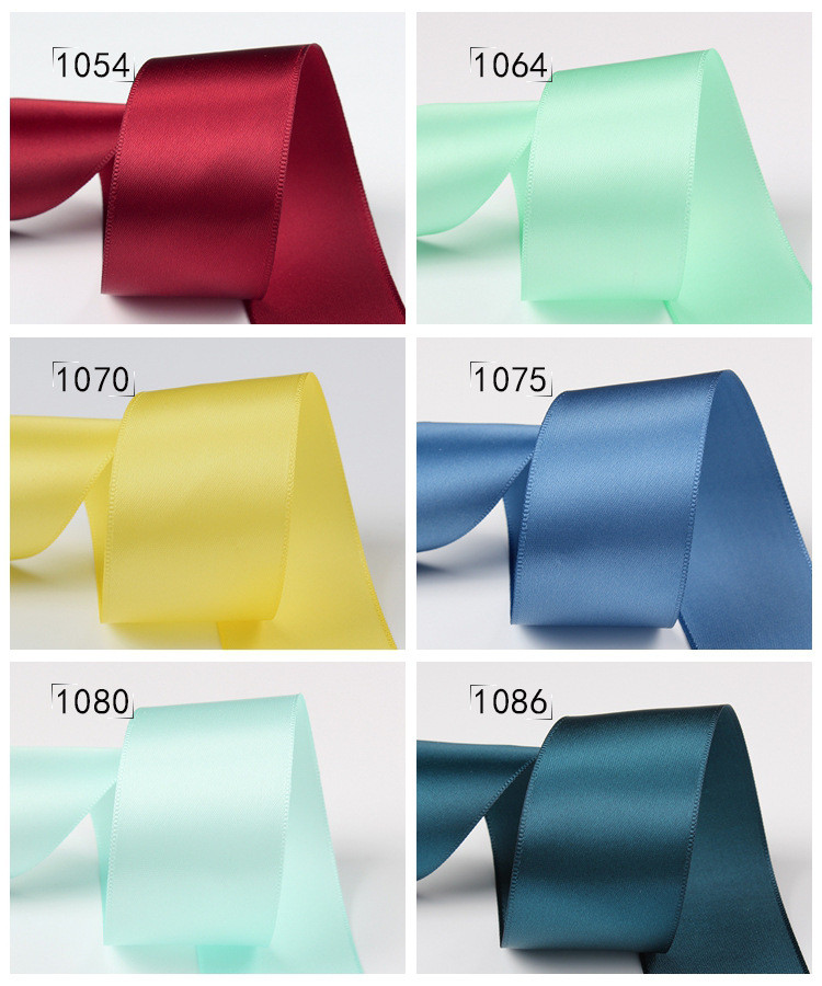 25mm Double Face Polyester Satin Ribbon for Garment Acessories