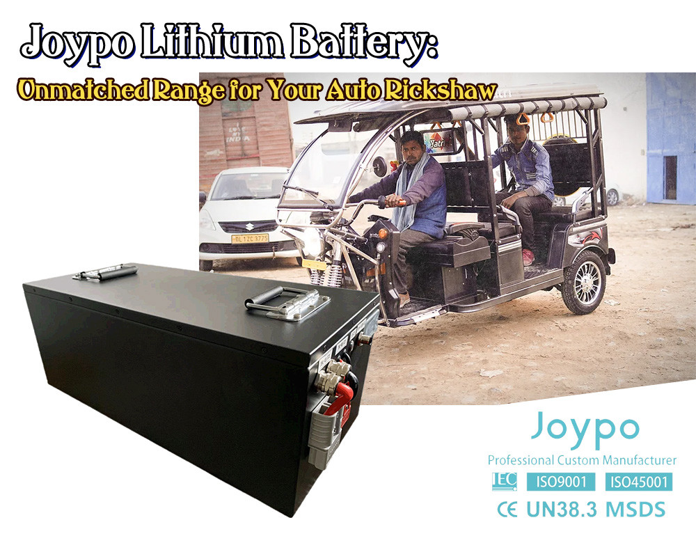 Fast Charging Auto Rickshaw Battery Lithium 48V 100Ah Reliable Power