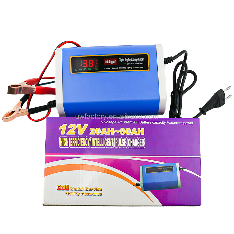 15W/10W/7.5W/5W Automatic Identification Quick Charging Battery Charger for Motorcycle Car Storage Lead Acid Battery