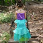 Custom Design Mermaid Tail Costume , Ariel Little Mermaid Dress Princess Costume