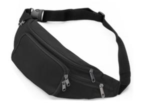 Wholesale Promotional Black Microfiber Multi Pockets Travel Organizer Runner Sport Waist Bag For Waist from china suppliers