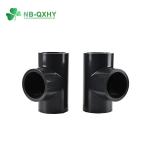 Middle East Market White UPVC Tee for Plastic ASTM Sch80 PVC Pipe Fitting Direct