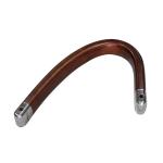 Modern Style Solid Wooden Chair Armrest Comfort Reddish Brown For Home / Office