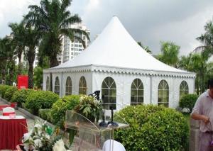 Wholesale Outdoor High Peak Frame Tent 850 G / Sqm Pvc Roof Fabric Easy Maintain from china suppliers