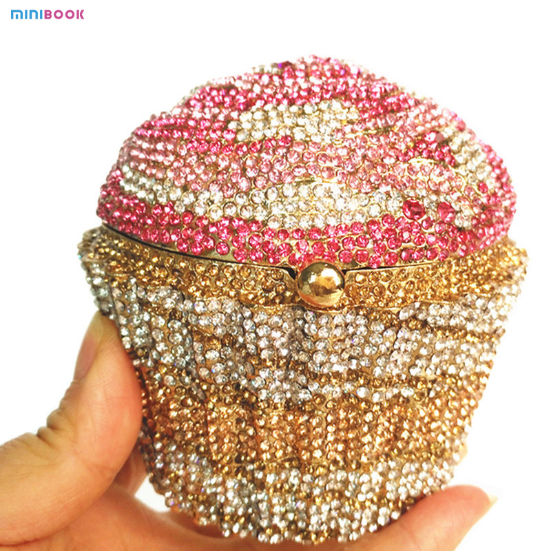 Handmade Crystal Clutch Stone Evening Bags and Clutches for Wedding Gold Blind Diamond