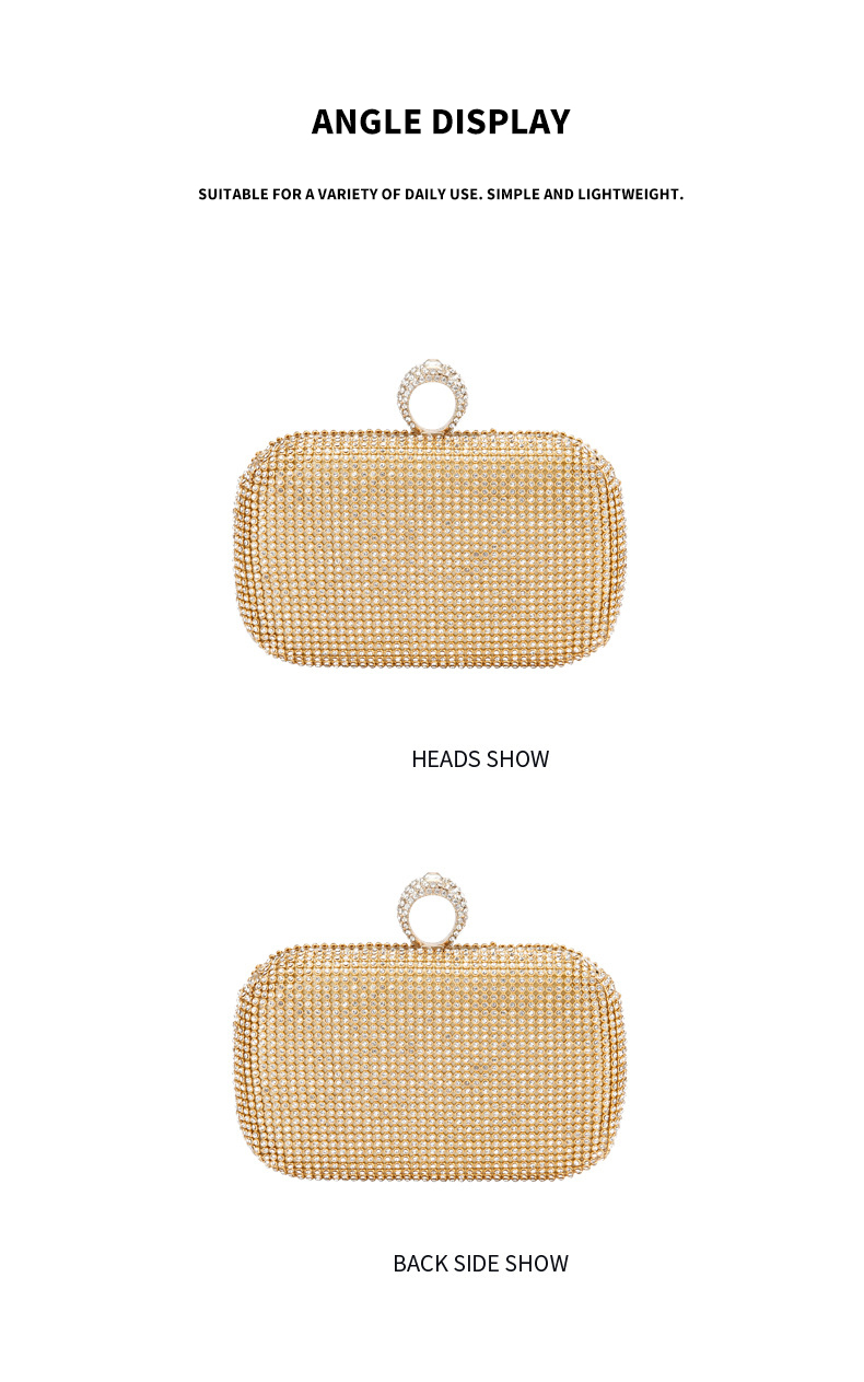 End Luxury Diamond Purses Crystal Women Beaded Evening Bag Rolling Stones Ladies Bag 2023