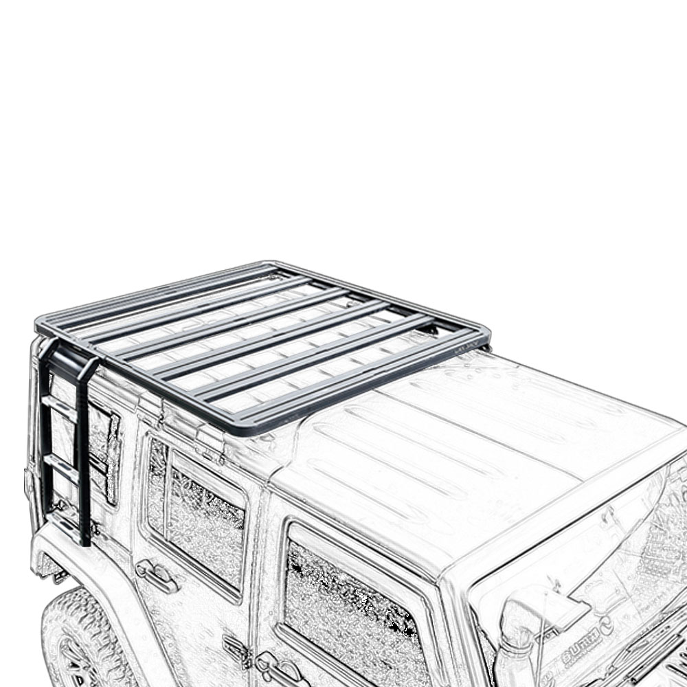 Convenient Function Rooftop Cargo Luggage Carrier for 42in Tj 4x4 Luggage Roof Rack
