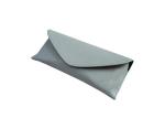 Light BLue Envelope Leather Sunglasses Pouch OEM Logo Eyeglasses Case