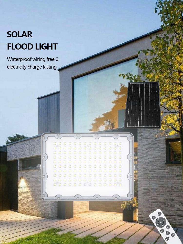 KCD 3 Years Warranty IP67 400w 500w China Manufacturers LED Solar Power Floodlight 12v Flood Lights For Stadium 1500w
