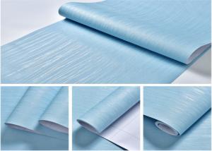 Wholesale Waterproof Self Adhesive Wallpaper For Furniture Light Blue Easy Peel Off Wallpaper from china suppliers