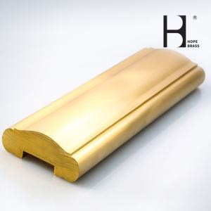 Wholesale Chinese brass stairs handrail brass extrusion profiles supplier Brass Copper Alloy Extrusion Profiles Customized Drawing from china suppliers