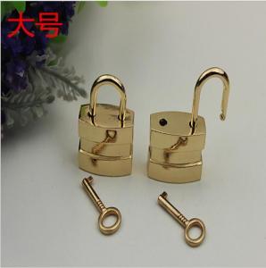 Wholesale HOT SALE OEM design durable light gold cheap zinc alloy decorative padlock with key from china suppliers