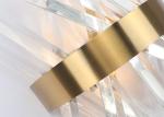 260V Gold Crystal Wall Lights