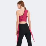 2018 Fashion neck lady pink tops