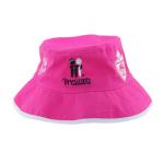 OSFM Size Brushed Cotton Custom Embroidered Bucket Hats Female Fishing Hats Pink