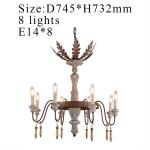 Rustic foyer big chandelier italian murano living room industrial chandelier(WH