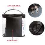Water Resistant Portable PVC Transparent Toiletry Bag For Travel