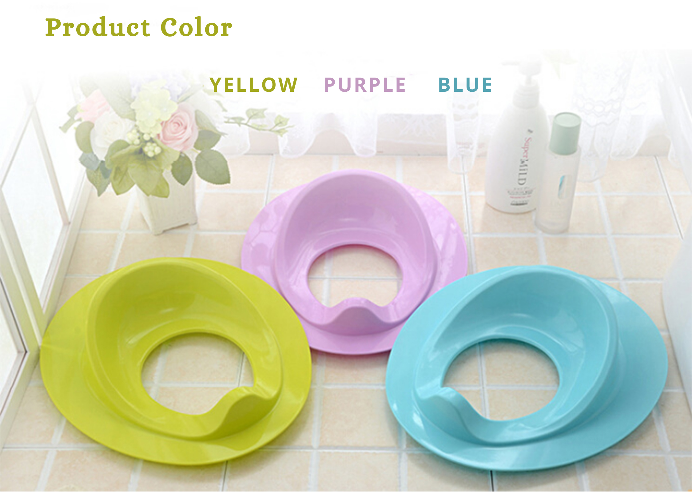 1-7 Years Old Baby Toilet Seat OEM Acceptable Humanized Design