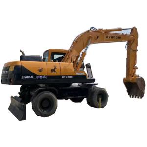 Wholesale R210W 9 Hyundai Wheel Excavator Limited Sites Heavy Duty Operating Weight 22 Ton from china suppliers