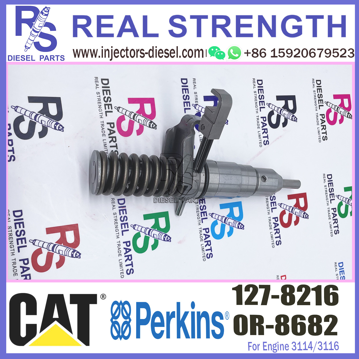 E325 CAT 325 Diesel Engine Nozzle 3114 3116 Fuel Injector 127-8222 271-8669 127-8216 for Caterpillar Excavator