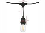 S14 Outdoor Waterproof Lamp String 15M 15 Head Festival Decoration Outdoor