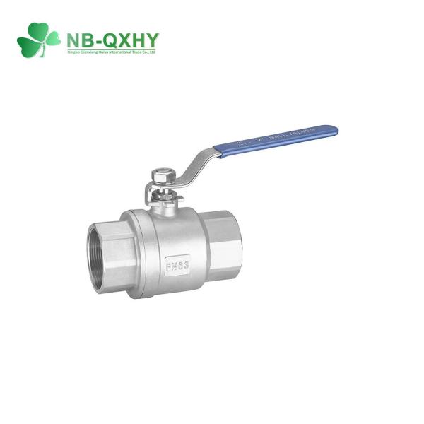NPT Standard Two Piece Industrial Stainless Steel Ball Valve for Plastic