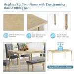 Tomile Modern 6 Piece Dining Set / Kitchen Dinette Sets High End