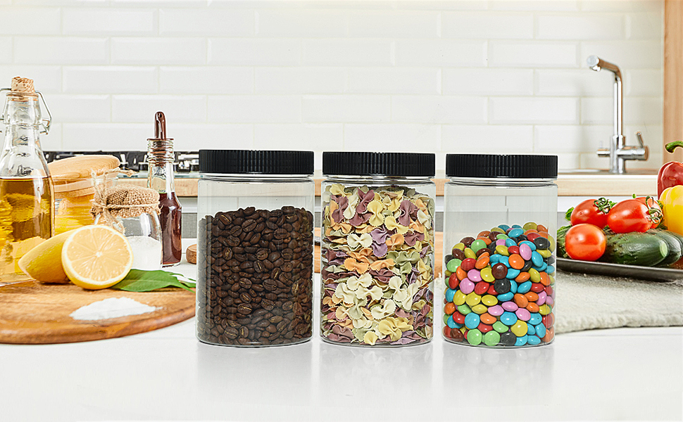plastic jars