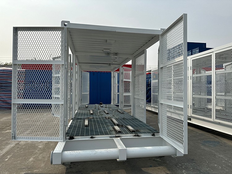 High Capacity 20 Feet Shipping Container Frame Skid for Variable Frequency Drive Compressor and Power Transformer