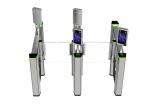 SUS304 Biometric Recognition Glass Turnstile Gate 50persons/min