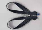 Durable Y Style Metal Teeth Zipper With Pure Cotton Cloth / Metal Zippers For