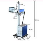 Barcode 50w Flying Laser Marking Machine , High Speed Wire Marking Machine For