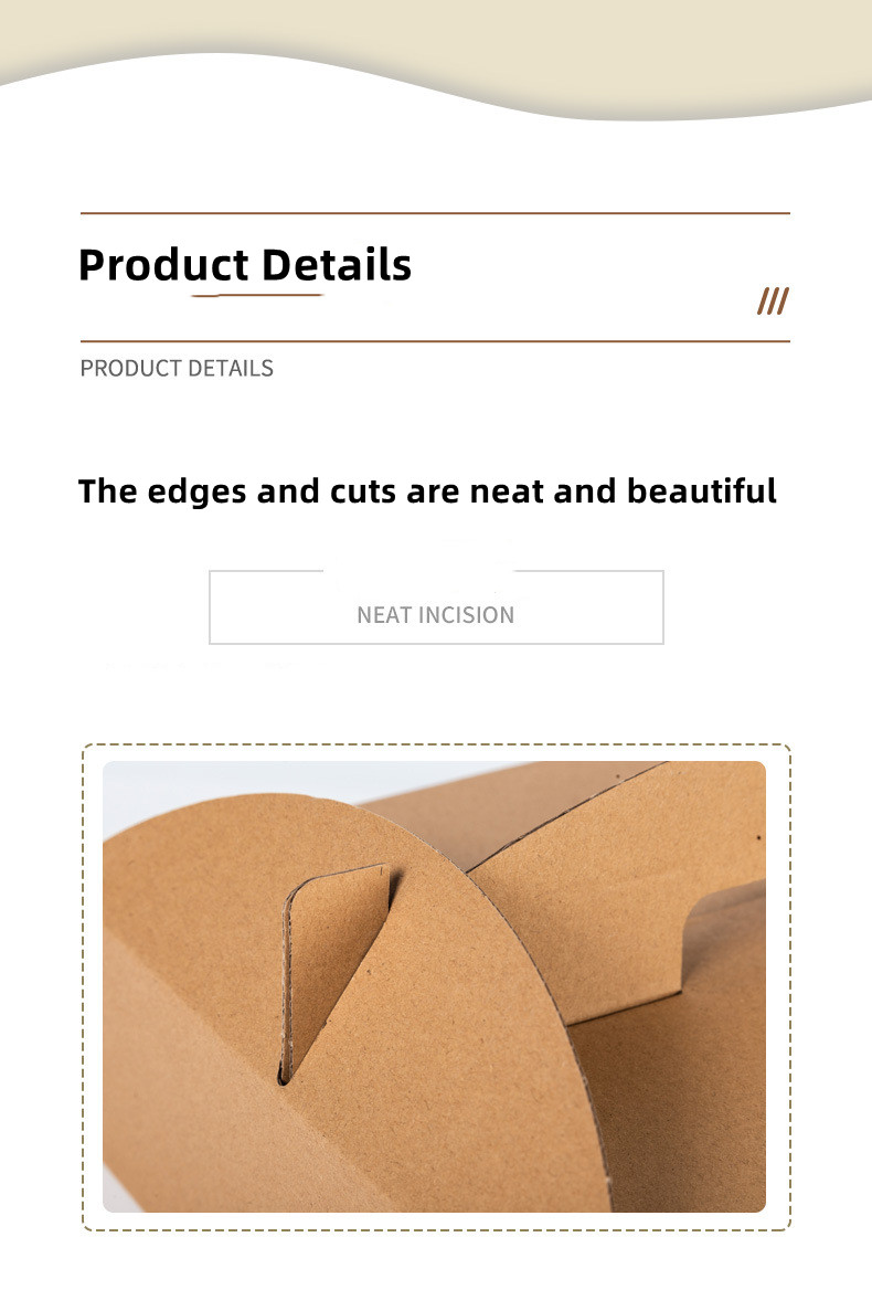 Foldable Kraft Paper Fried Chicken Boxes Disposable Food Packaging Containers
