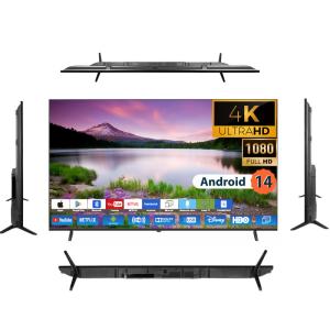 China 65 Inch QLED FHD Google Frameless Television 3840x2160 4K Google Android Smart TV on sale
