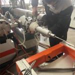 HDPE Double Wall Water Pipe Production Line , DWC Corrugated Tube Making Machine