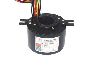 Wholesale 38.1mm Through Hole Slip Ring 4 Circuits 30A Aluminum Alloy Housing For Industry from china suppliers