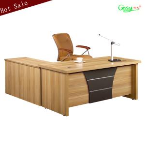 Wholesale Fruit Wood Color Office Manager Desk With Movable Cabinet BV SGS FSC from china suppliers
