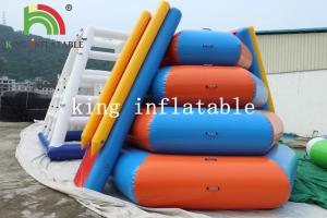 Wholesale PVC Tarpaulin Inflatable Floating Island Climbing Tower Slide For Water Park from china suppliers