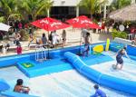 Double / Single Flowrider Water Ride Blue Colored Surfing Simulator Machine With